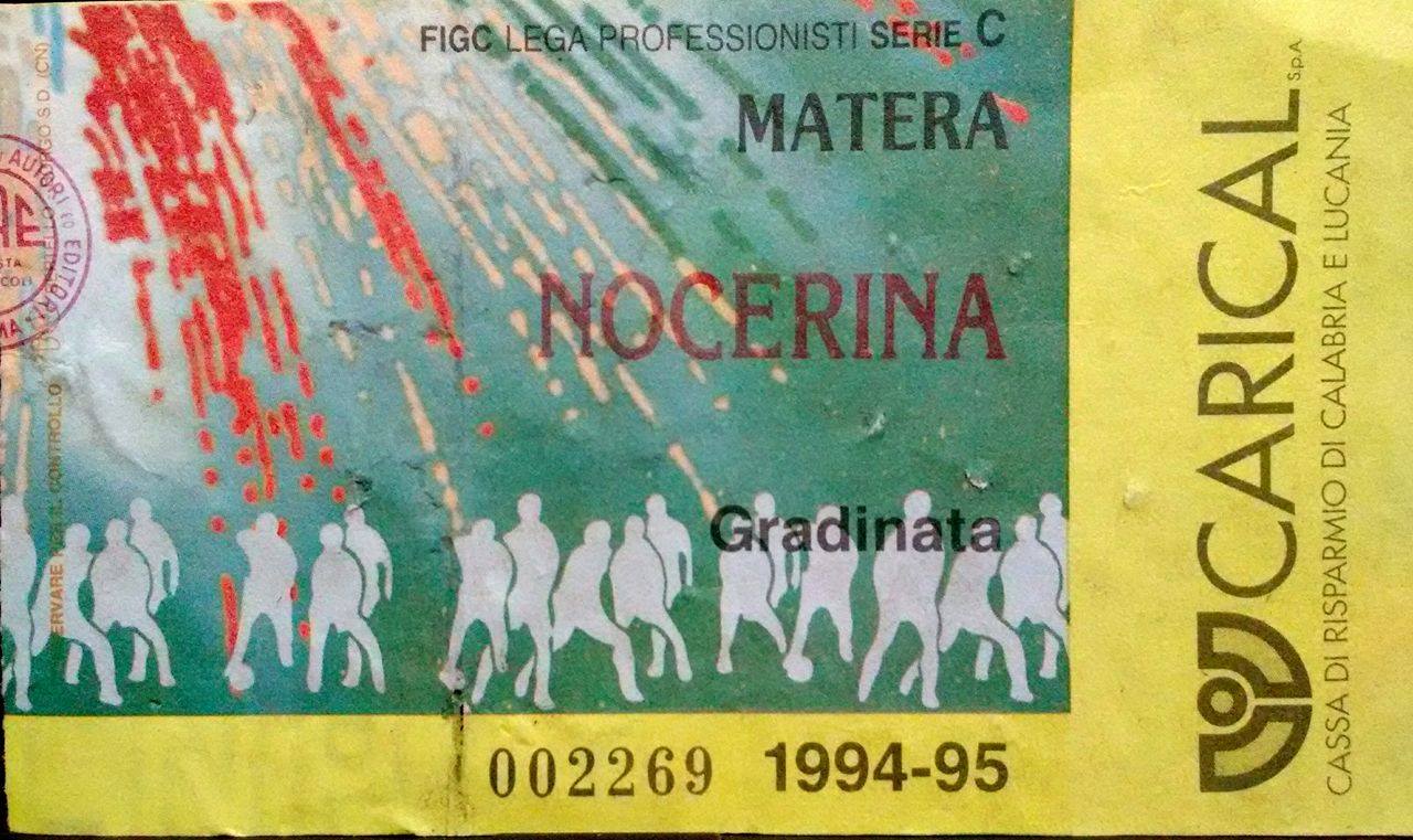biglietto matera-nocerina 1994-95