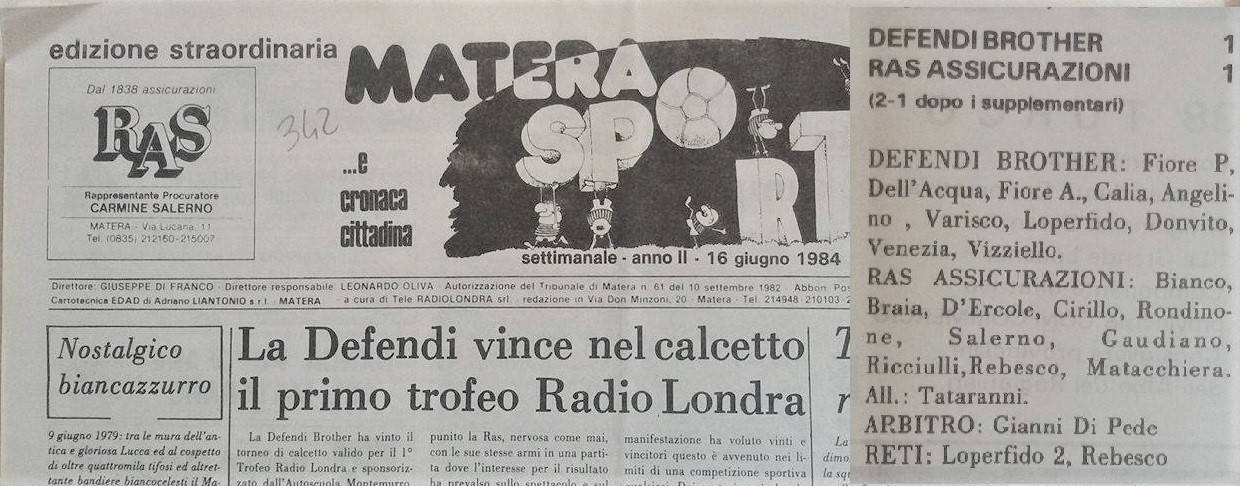 1984 matera sport