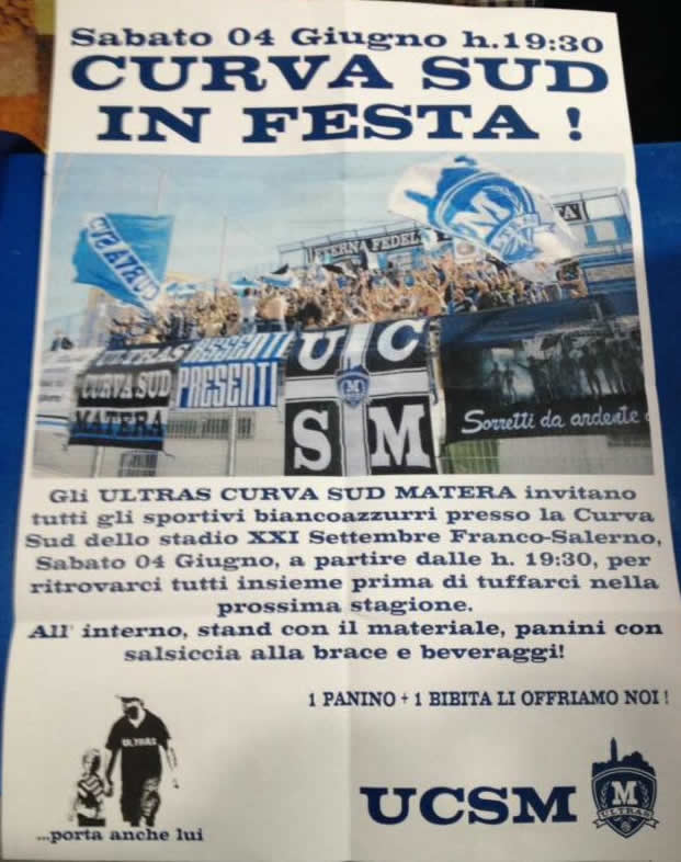 comunicato curva sud sabato 4 giugno