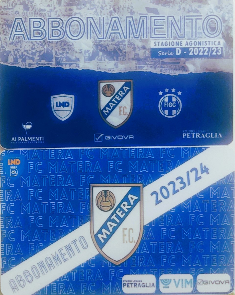 abbonamenti fc matera 2022-23 2023-24