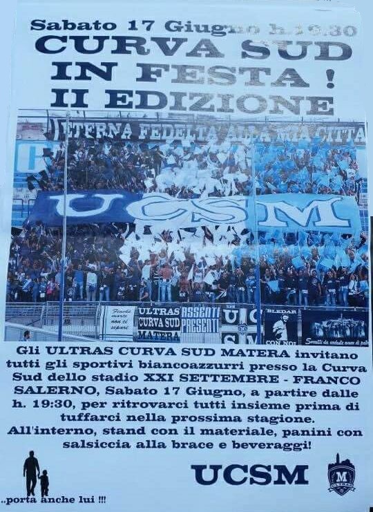 volantino curva sud in festa 2017