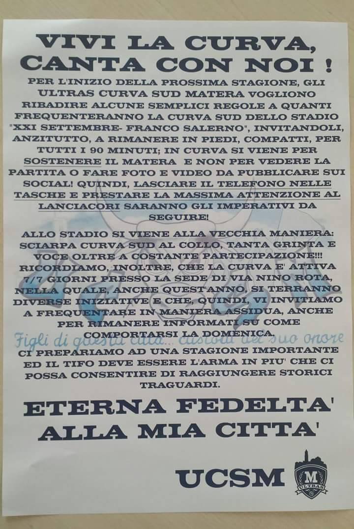 volantino ultras 2016